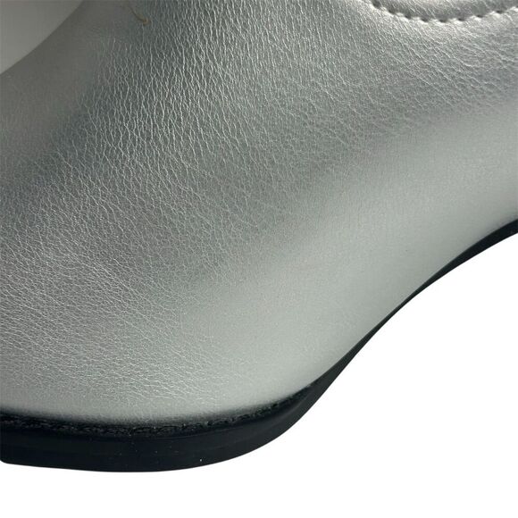 Arula Women's Silver Knee-High Cowboy Boots Size 9 Western Style - Picture 12 of 15